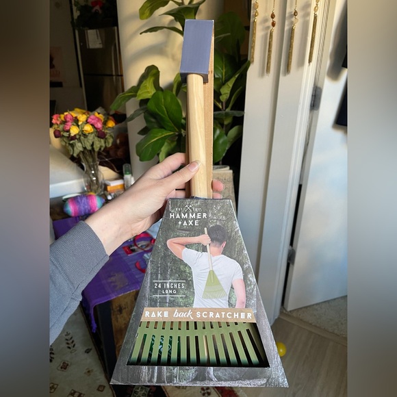 Best Seller. Hammer and Axe Rake Back Scratcher 24” Long NWT Great Gift for Him - Picture 5 of 9